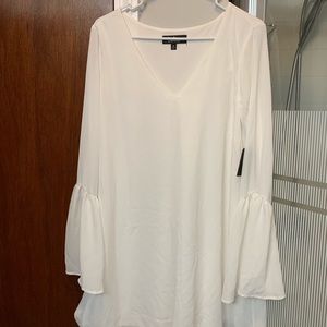 Lulus White Dress; Bell Sleeve!